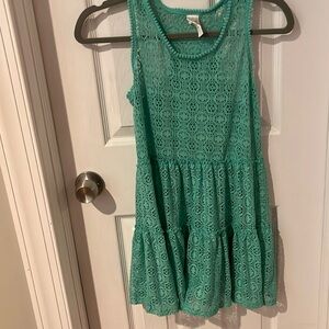Teal/green pool or beach coverup